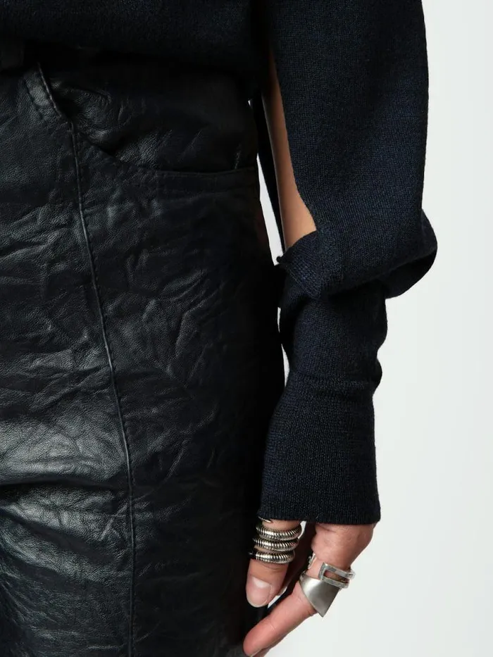 Women Zadig and Voltaire Sweaters and Cardigans Emmy Sweater Encre Women Zadig and Voltaire Sweaters and Cardigans Emmy Sweater Encre