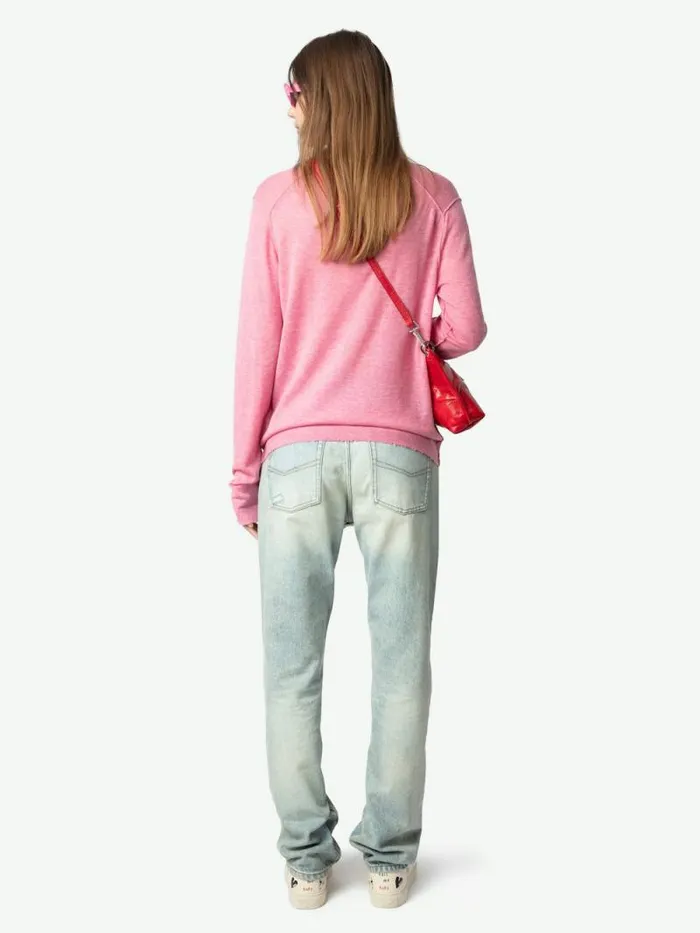 Women Zadig and Voltaire Sweaters and Cardigans Rivy Cashmere Sweater Phlox