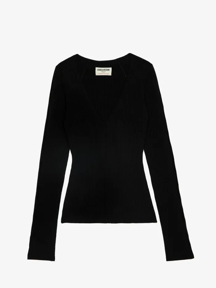Women Zadig and Voltaire Sweaters and Cardigans Syla Sweater Black