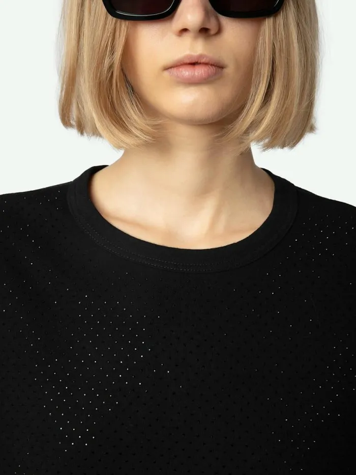 Women Zadig and Voltaire TShirts Cecilia Tank Top Black Women Zadig and Voltaire TShirts Cecilia Tank Top Black