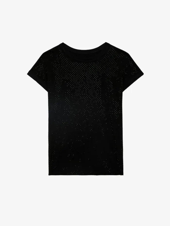 Women Zadig and Voltaire TShirts Cecilia Tank Top Black Women Zadig and Voltaire TShirts Cecilia Tank Top Black