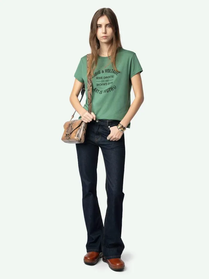 Women Zadig and Voltaire TShirts Walk Tshirt Coriander