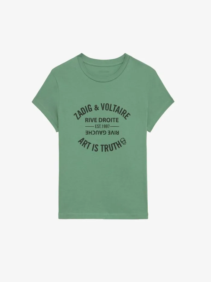 Women Zadig and Voltaire TShirts Walk Tshirt Coriander