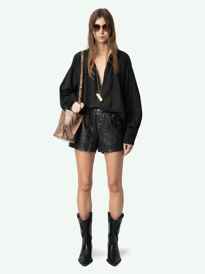Women Zadig and Voltaire Tops and Shirts Troene Blouse Black