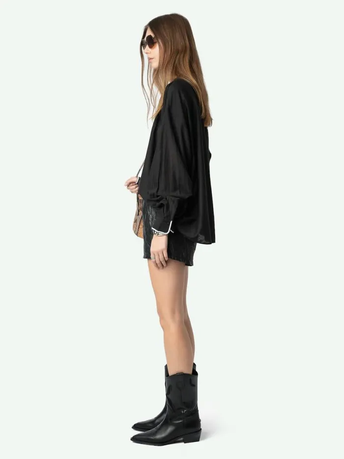 Women Zadig and Voltaire Tops and Shirts Troene Blouse Black
