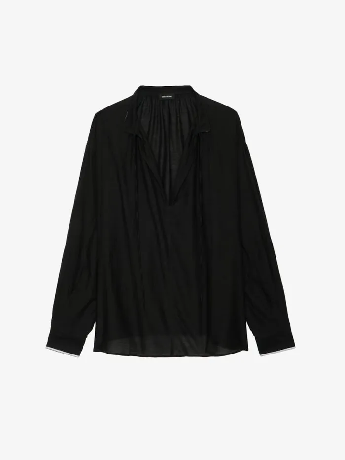Women Zadig and Voltaire Tops and Shirts Troene Blouse Black