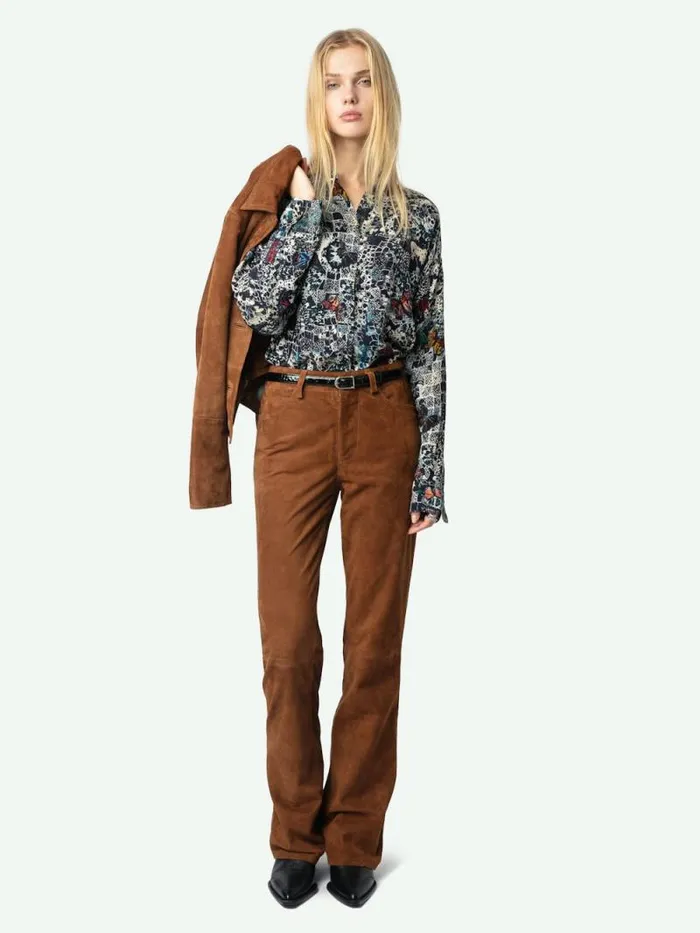 Women Zadig and Voltaire Tops and Shirts Truett Shirt Encre