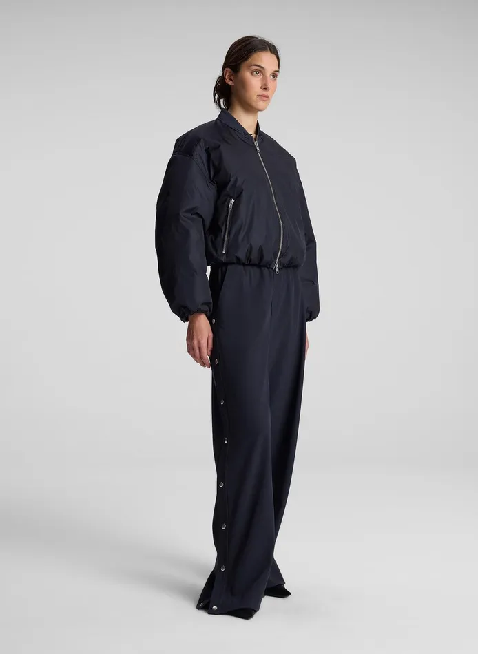 Women Zane Nylon Bomber Jacket Maritime Navy ALC Jackets and Coats