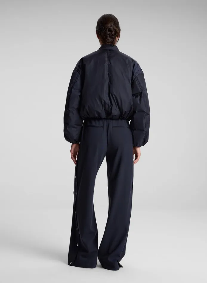 Women Zane Nylon Bomber Jacket Maritime Navy ALC Jackets and Coats