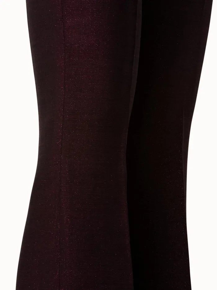 Wool Lurex Double Face Pant Marsala Women Akris Pants