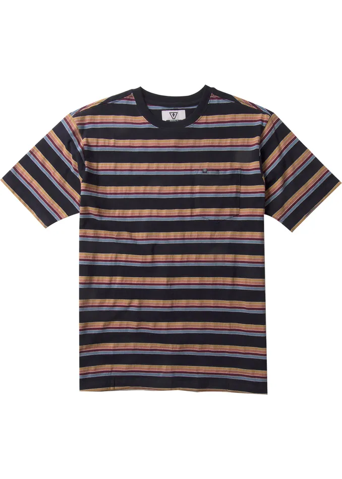 Youth Quad Boys Ss Pkt Tee Dark Naval Clothing Vissla