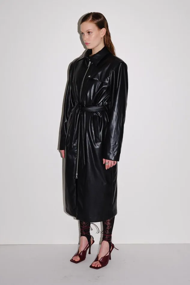 Zelda Imitation Leather 8211 Black Women Won Hundred Coats Jackets and Blazers Zelda Imitation Leather 8211 Black Women Won Hundred Coats Jackets and Blazers