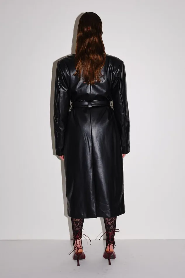 Zelda Imitation Leather 8211 Black Women Won Hundred Coats Jackets and Blazers Zelda Imitation Leather 8211 Black Women Won Hundred Coats Jackets and Blazers
