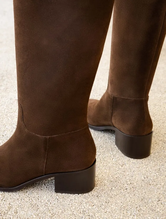 Zohra Rockies Brown Women Bobbies Knee High Boots